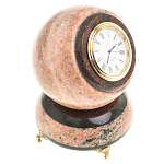 Часы настольные в виде шара из натурального камня Ball Stone Clock варинант исполнения - 2 | Loft Concept в Сочи