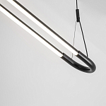 Светодиодная люстра Black LED Circle and Oval Lamp варинант исполнения - 4 | Loft Concept в Сочи