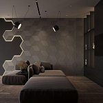 Гипсовая 3D Панель M-52 варинант исполнения - 1 | Loft Concept в Сочи