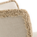 Кресло с декором бахрома Linen Fringe Chair Beige варинант исполнения - 5 | Loft Concept в Сочи