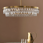 Люстра круглая с подвесками в форме стеклянных капель Glass Rain варинант исполнения - 3 | Loft Concept в Сочи