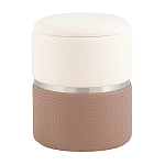 Пуф Mauldine с ящиком светло-коричневый с экокожей варинант исполнения - 1 | Loft Concept в Сочи