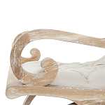 Кресло-качалка с мягкой обивкой из льна Ella Armchair beige варинант исполнения - 3 | Loft Concept в Сочи