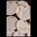 Люстра трехъярусная с подвесками из округлых элементов Cryptocrystalline Stone варинант исполнения - 3 | Loft Concept в Сочи