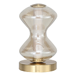 Настольная лампа светодиодная с волнообразным стеклянным плафоном Amphora of Light варинант исполнения - 2 | Loft Concept в Сочи