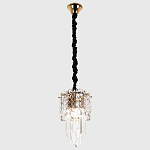 Подвесной хрустальный светильник Harmonica Crystal Gold Hanging Lamp варинант исполнения - 2 | Loft Concept в Сочи