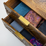 Прикроватная тумба с фактурным фасадом Termite варинант исполнения - 5 | Loft Concept в Сочи