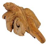 Статуэтка из дерева игуана Animals of the World варинант исполнения - 4 | Loft Concept в Сочи