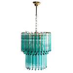 Дизайнерская люстра Blue Lagoon glass бирюзовое стекло  варинант исполнения - 2 | Loft Concept в Сочи