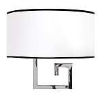 Бра с белым овальным абажуром с черной окантовкой Natural Concepts варинант исполнения - 1 | Loft Concept в Сочи