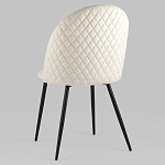 Мягкий стул в бежевом велюре Miruna Chair варинант исполнения - 5 | Loft Concept в Сочи