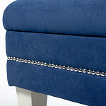 Мягкая банкетка с зоной для хранения Casket Blue варинант исполнения - 3 | Loft Concept в Сочи