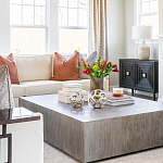 Тумба черная из дерева двухдверная Geometric Double Door Nightstand варинант исполнения - 6 | Loft Concept в Сочи