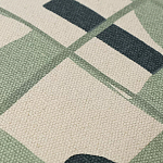 Подушка декоративная зеленого цвета с геометрическим рисунком Divine Abstractions варинант исполнения - 2 | Loft Concept в Сочи