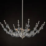 Люстра  с круглыми прозрачными шарами на серебряном каркасе Silver Stalk варинант исполнения - 4 | Loft Concept в Сочи