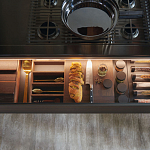 Кухонный гарнитур из массива дерева и камня HI-LINE 6 FRAME DOOR Dada Engenereed Kitchen варинант исполнения - 11 | Loft Concept в Сочи