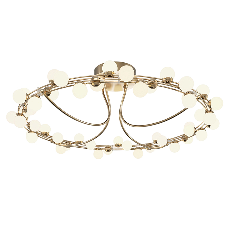 Потолочный светильник Tessara 3000К 72Вт Золотой Белый в Сочи | Loft Concept 