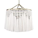 Люстра белая плетеная с кисточками Boho Tassel Chandelier варинант исполнения - 1 | Loft Concept в Сочи