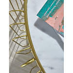 Журнальный столик с столешницей из мрамора на металлическом основании Table Vertical Planes варинант исполнения - 2 | Loft Concept в Сочи