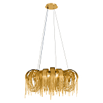 Люстра круглая подвесная с металлическими дугами и длинными цепочками 80 см Atlantis Chain варинант исполнения - 10 | Loft Concept в Сочи