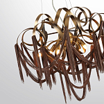 Люстра подвесная с переплетенными металлическими лентами и цепочками Atlantis Chain варинант исполнения - 3 | Loft Concept в Сочи