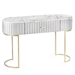 Консоль овальная на золотистых фигруных ножках Wall Console варинант исполнения - 1 | Loft Concept в Сочи