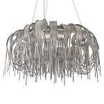 Люстра круглая подвесная с металлическими дугами и длинными цепочками 80 см Atlantis Chain варинант исполнения - 7 | Loft Concept в Сочи