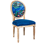 Стул из натурального бука с цветочным принтом Impressionism in Art варинант исполнения - 2 | Loft Concept в Сочи