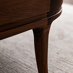 Кофейный стол овальный из дерева с 2-мя ящиками Coffee Walnut Table варинант исполнения - 10 | Loft Concept в Сочи