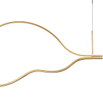 Подвесной светильник волнообразный изогнутый на двух тросах 103 см Spiral Lighting варинант исполнения - 2 | Loft Concept в Сочи