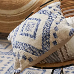 Чехол на подушку с узором в этно-стиле Blue Ikat варинант исполнения - 6 | Loft Concept в Сочи