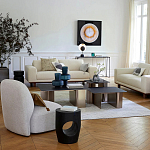 Приставной столик черного цвета AMORPHOUS варинант исполнения - 4 | Loft Concept в Сочи