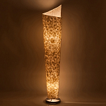 Торшер из перламутра на металлическом каркасе Indonesian Lamps варинант исполнения - 4 | Loft Concept в Сочи