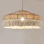 Люстра круглая плетеная с кисточками Dome Sun Glow варинант исполнения - 3 | Loft Concept в Сочи