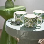 Приставной стол из керамики Manufacto Gray-green варинант исполнения - 7 | Loft Concept в Сочи