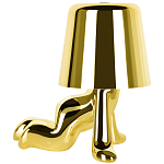 Настольная лампа фигурная цвета золото с гладким абажуром Высота 17 см Sophia варинант исполнения - 4 | Loft Concept в Сочи