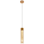 Подвесной светильник золото Sparkling Bubbles Tube Gold Amber Hanging Lamp варинант исполнения - 2 | Loft Concept в Сочи