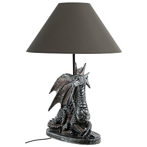 Настольная лампа с абажуром Дракон Silver Dragon