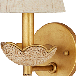 Бра из кованого железа с отделкой плетеной веревкой и сусальным золотом Parisian Style варинант исполнения - 2 | Loft Concept в Сочи