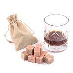 Камни для охлаждения виски из розового мрамора Natural Stone Cube варинант исполнения - 5 | Loft Concept в Сочи