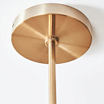 Люстра линейная с 2-мя белыми плиссированными тканевыми абажурами Combination варинант исполнения - 1 | Loft Concept в Сочи