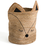 Плетеная корзина для детской в виде лисы Foxy Wicker Basket варинант исполнения - 4 | Loft Concept в Сочи