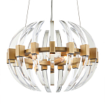 Люстра круглая с прозрачными элементами в форме полумесяца Crystal Crescent варинант исполнения - 2 | Loft Concept в Сочи