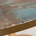 Стол обеденный круглый на золотистом основании Status Model варинант исполнения - 2 | Loft Concept в Сочи