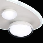 Потолочный светильник овальной формы белого цвета с 4-мя лампами Lunar Pebbles варинант исполнения - 8 | Loft Concept в Сочи