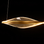 Люстра линейная с изогнутым плафоном Wave Line варинант исполнения - 7 | Loft Concept в Сочи