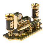 Настольный письменный набор из нефрита с ножом для бумаг в подарочной коробке Maecenas варинант исполнения - 2 | Loft Concept в Сочи