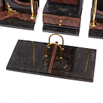 Настольный письменный набор из лемезита и змеевика с декором в виде Орла в подарочной упаковке Successful Leader варинант исполнения - 4 | Loft Concept в Сочи