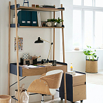 Вращающееся офисное кресло на колёсах Delwyn Chair White варинант исполнения - 5 | Loft Concept в Сочи