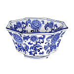 Чаша белая с синим цветочным узором Chino Dishes варинант исполнения - 1 | Loft Concept в Сочи